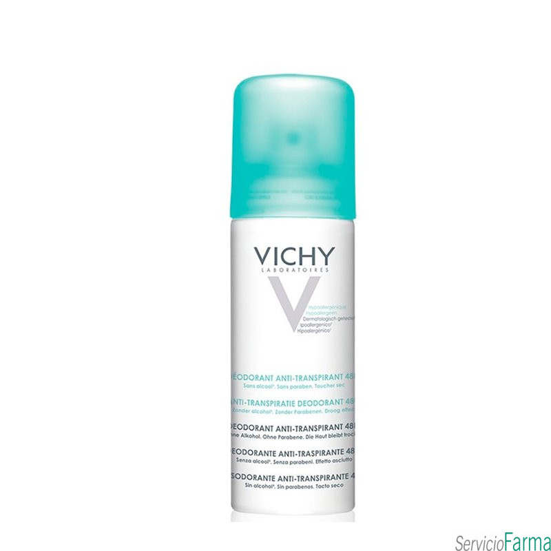 Vichy Desodorante Anti-transpirante Sin alcohol 48h Spray 125 ml