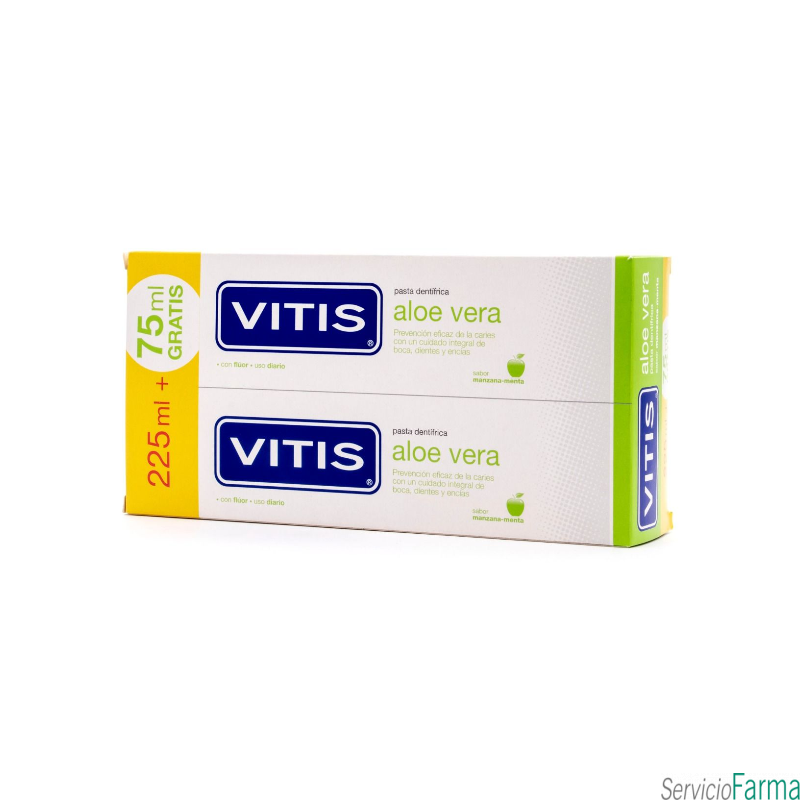 Vitis Aloe Vera Pasta Dentrífica Manzana 2 x 150 ml