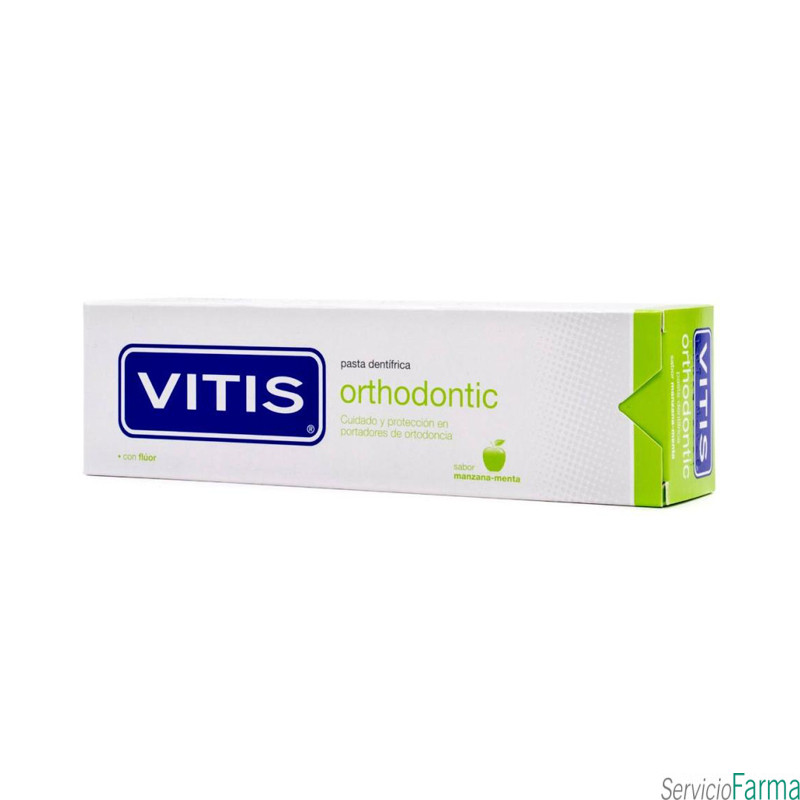 Vitis Orthodontic Pasta Dentífrica Sabor Manzana-Menta 100 ml