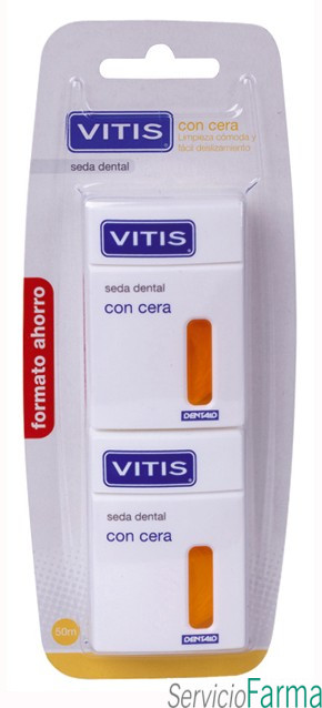 Vitis Seda Dental con Cera 2 x 50 m