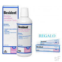 Bexident dentes sensíveis colutório 500 ml + regalo Bexident dentes sensíveis pasta 25 ml