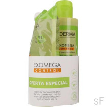 PACK Aderma Exomega Control  Aceite de ducha emoliente + Aceite Eco recarga 500 ml