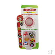 Repel Bite Niños Pulsera con citronela ROJA 1 unidad