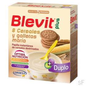 Blevit Plus Duplo 8 cereais e Bolacha María 600 g