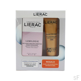 Pack Lierac Lumilogie Doble Concentrado + REGALO Sunissime Fluido Dorado