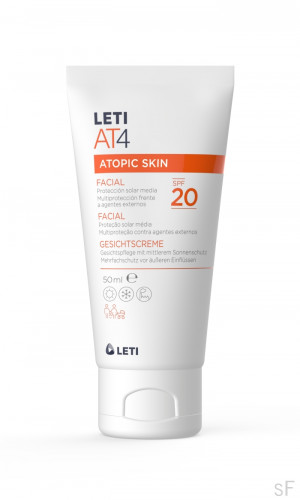 Leti AT4 Facial SPF20 Piel atópica 50 ml