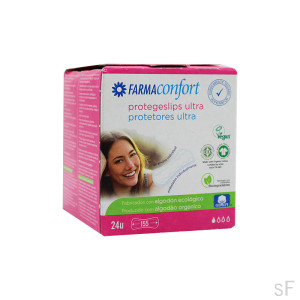 FarmaConfort Protegeslips Ultra 100% algodón 24 uds