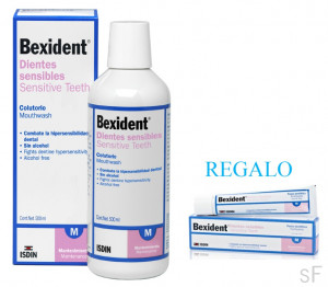 Bexident dentes sensíveis colutório 500 ml + regalo Bexident dentes sensíveis pasta 25 ml