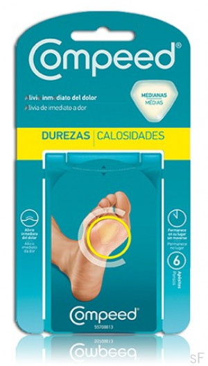 Compeed Durezas Tamanho Mediano 6 Ud