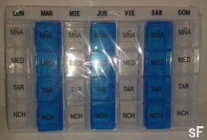 Pastillero Semanal 4 tomas diarias