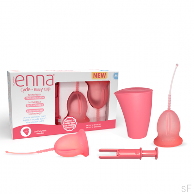 Enna Cycle Easy cup Copa menstrual Talla S 2 copas con aplicador